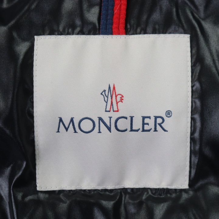 極美品▼MONCLER モンクレール 22AW CORYDALE コリデール ロゴワッペン付 フーデッド WZIPUP ダウンジャケット ブラック 2 正規品 メンズ