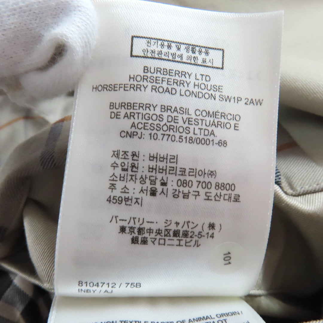 極美品★BURBERRY バーバリー 8104712 ベルト付 裏地チェック柄 キャッスルフォード トレンチコート 4 ガーメント付 正規品 定価408100円