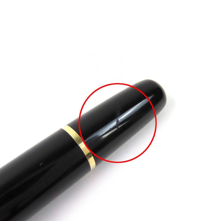 良品△MONTBLANC モンブラン マイスターシュテュック クラシック ペン先14K Fニブ ホワイトスター 万年筆 ブラック ゴールド 西ドイツ製