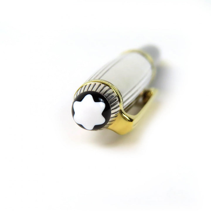 美品△MONTBLANC モンブラン マイスターシュテュック クラシック ソリテール ドゥエ バーメイル AG925 ツイスト式 ボールペン 筆記確認済
