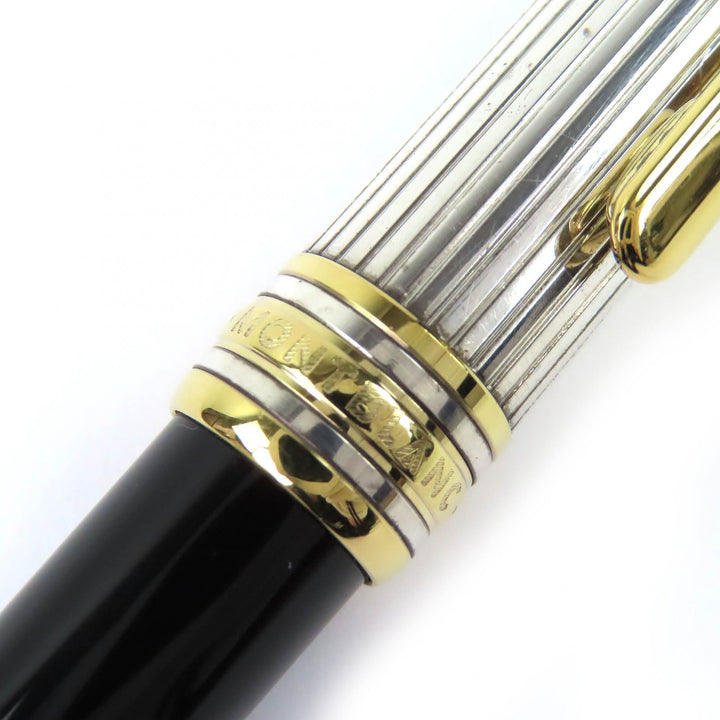 美品△MONTBLANC モンブラン マイスターシュテュック クラシック ソリテール ドゥエ バーメイル AG925 ツイスト式 ボールペン 筆記確認済