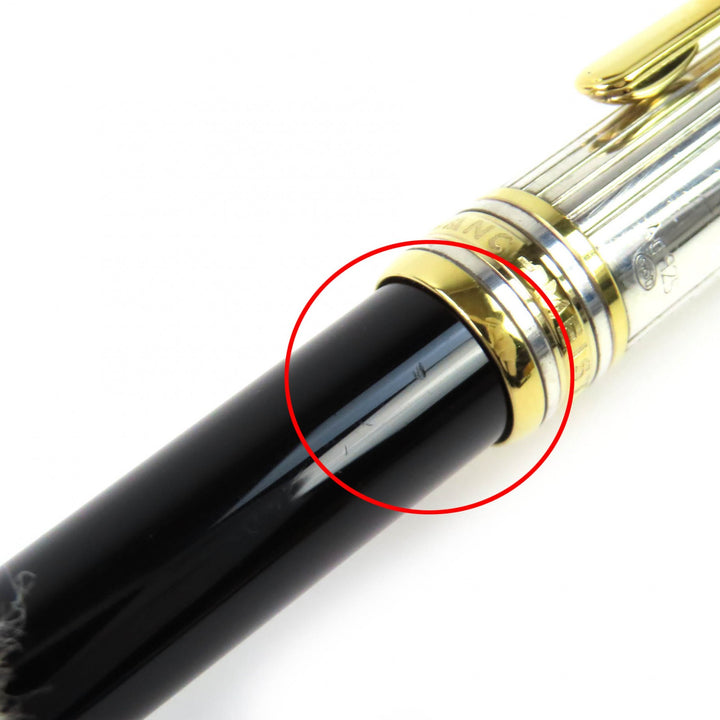 美品△MONTBLANC モンブラン マイスターシュテュック クラシック ソリテール ドゥエ バーメイル AG925 ツイスト式 ボールペン 筆記確認済
