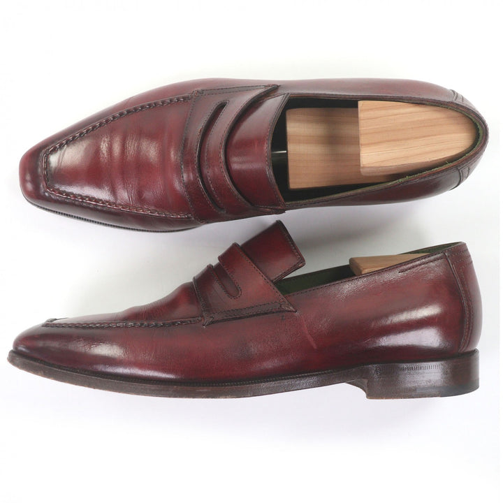美品□Berluti ベルルッティ デムジュール アンディ パティーヌ レザー コインローファー ペニーローファー ドレスシューズ 約26cm相当