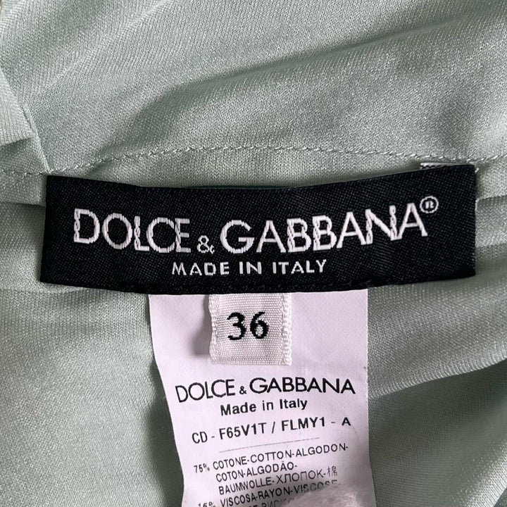 美品▲DOLCE&amp;GABBANA ドルチェ＆ガッバーナ 総レース 花柄 半袖 ワンピース ドレス ライムグリーン 36 イタリア製 正規品 レディース