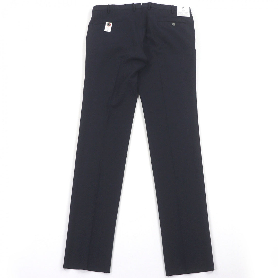 未使用品□PT TORINO ピーティー トリノ SUPERSLIM FIT ストレッチ生地 テーパードパンツ トラウザーズ ダークブルー 56 正規品 メンズ