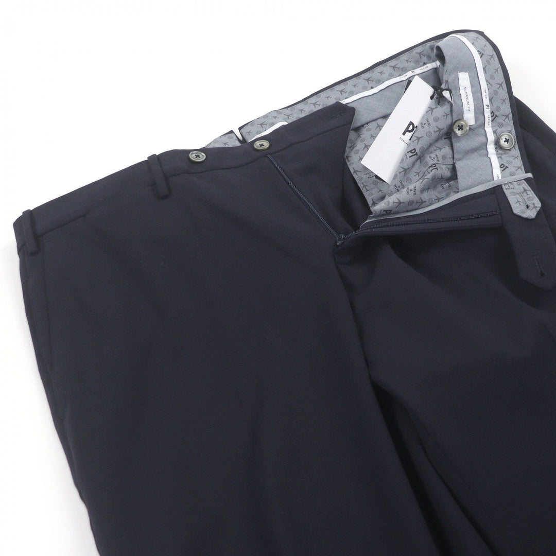 未使用品□PT TORINO ピーティー トリノ SUPERSLIM FIT ストレッチ生地 テーパードパンツ トラウザーズ ダークブルー 56 正規品 メンズ