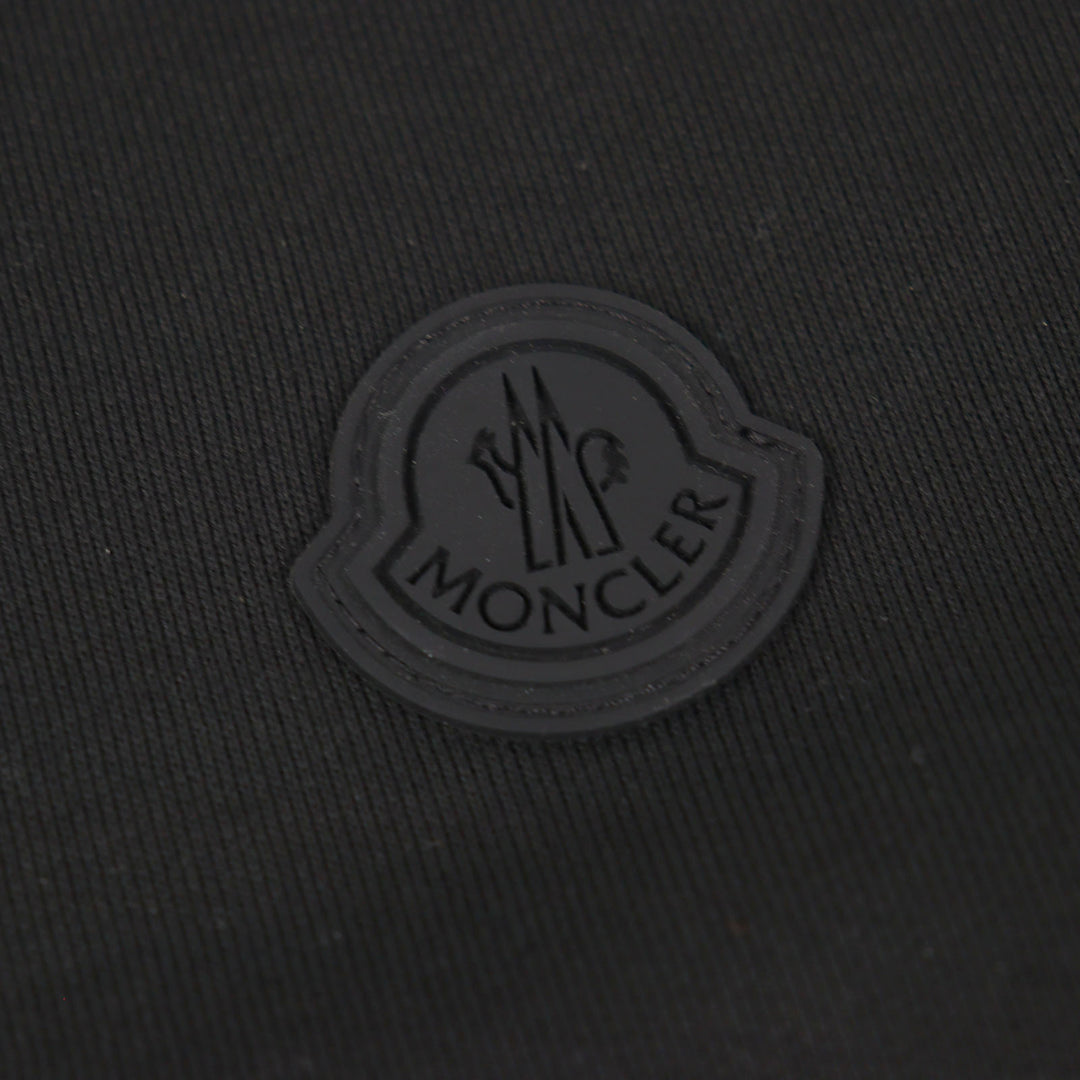 美品○MONCLER モンクレール 2024年製 ZIP UP CARDIGAN ロゴワッペン付き ダブルジップ トラックジャケット ブラック M 正規品 メンズ