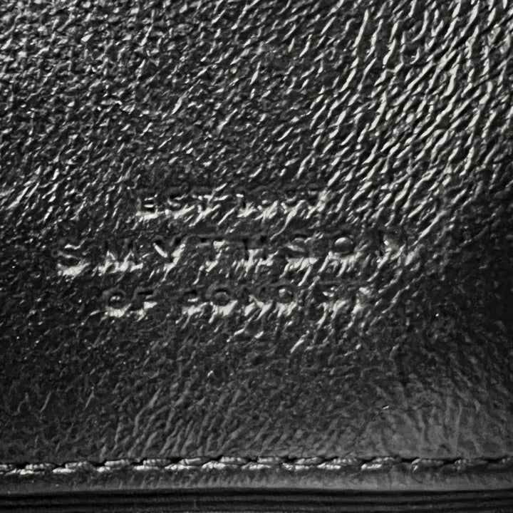 極美品▲SMYTHSON スマイソン 3WAY レザー ショルダーバッグ ハンドバッグ ブラック 保存袋付き イタリア製 レディース
