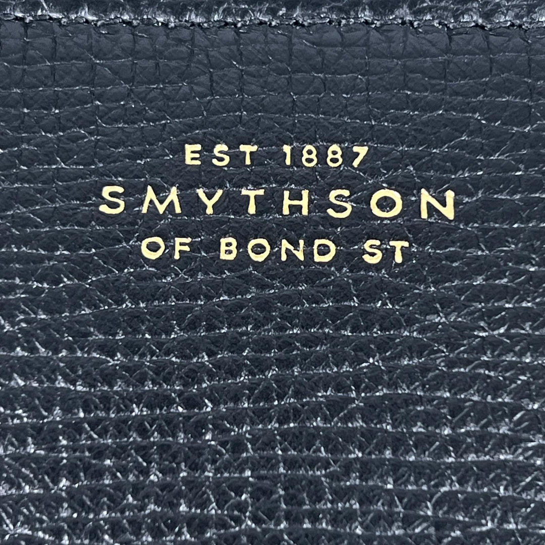 極美品▲SMYTHSON スマイソン 3WAY レザー ショルダーバッグ ハンドバッグ ブラック 保存袋付き イタリア製 レディース