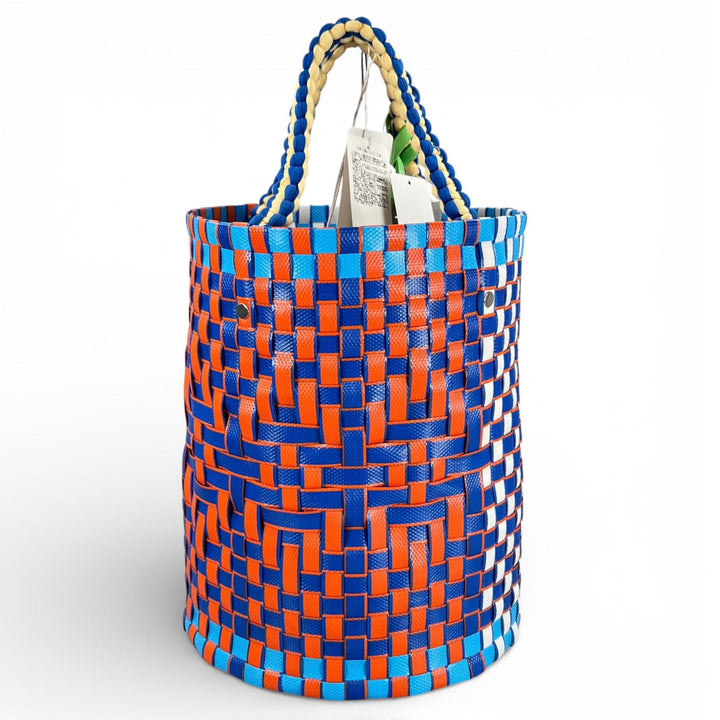 未使用品▲MARNI マルニ SHMH0013A1 レザー使い バスケットバッグ ハンドバッグ マルチカラー 正規品 レディース