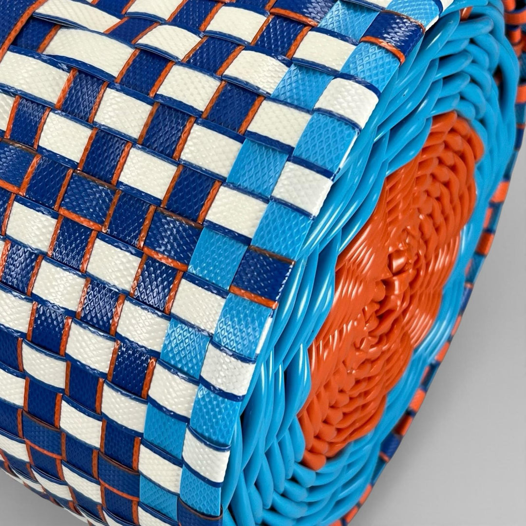 未使用品▲MARNI マルニ SHMH0013A1 レザー使い バスケットバッグ ハンドバッグ マルチカラー 正規品 レディース