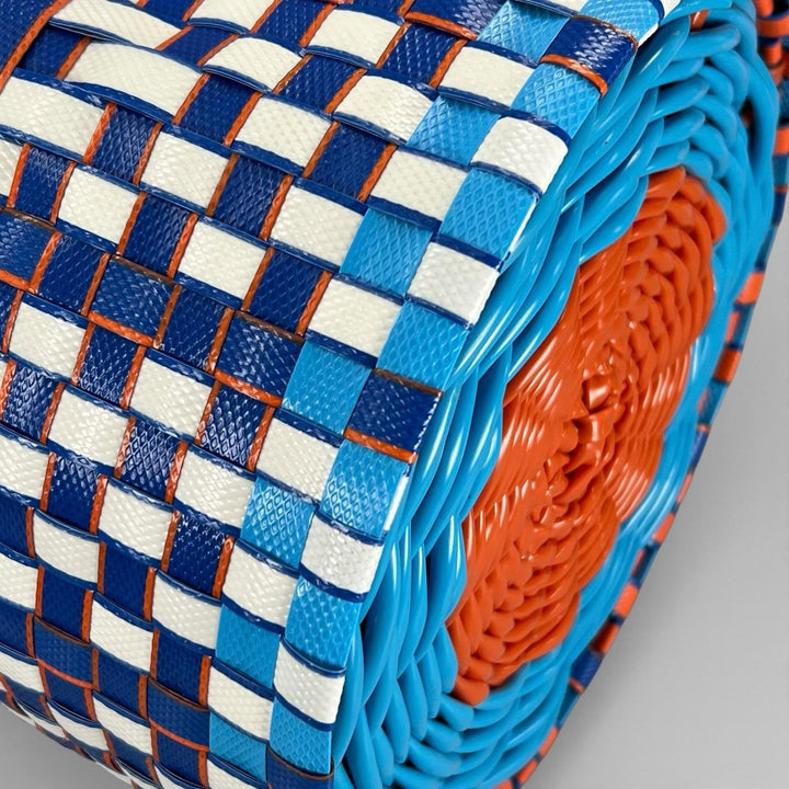 未使用品▲MARNI マルニ SHMH0013A1 レザー使い バスケットバッグ ハンドバッグ マルチカラー 正規品 レディース