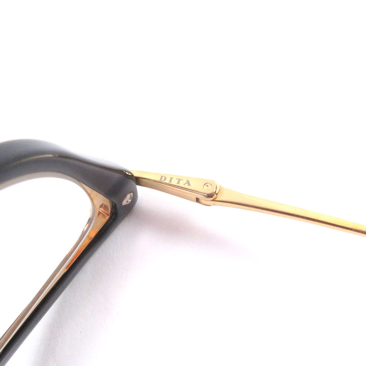 極美品□DITA ディータ DTX524 ARTCAL メガネ 眼鏡 アイウェア ブラック ゴールド 53□16-139 日本製 メンズ レディース 定価83600円
