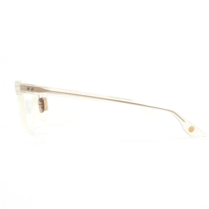 極美品▼DITA ディータ DTX714 BREHM キャッツシェイプ メガネ 眼鏡 アイウェア クリアホワイト 52□16-145 レディース 定価75900円