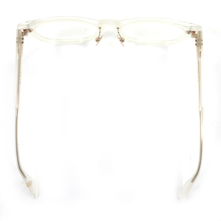 極美品▼DITA ディータ DTX714 BREHM キャッツシェイプ メガネ 眼鏡 アイウェア クリアホワイト 52□16-145 レディース 定価75900円