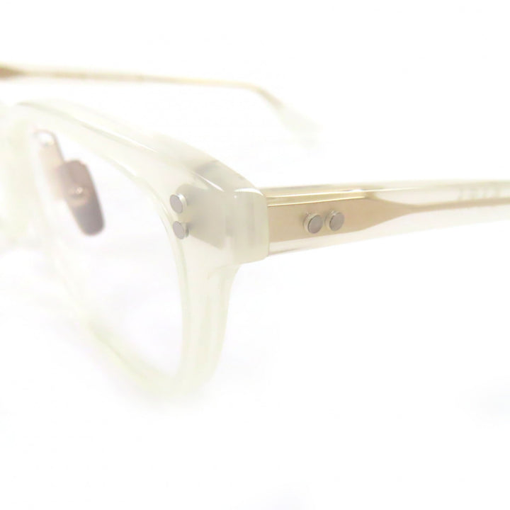 極美品▼DITA ディータ DTX714 BREHM キャッツシェイプ メガネ 眼鏡 アイウェア クリアホワイト 52□16-145 レディース 定価75900円