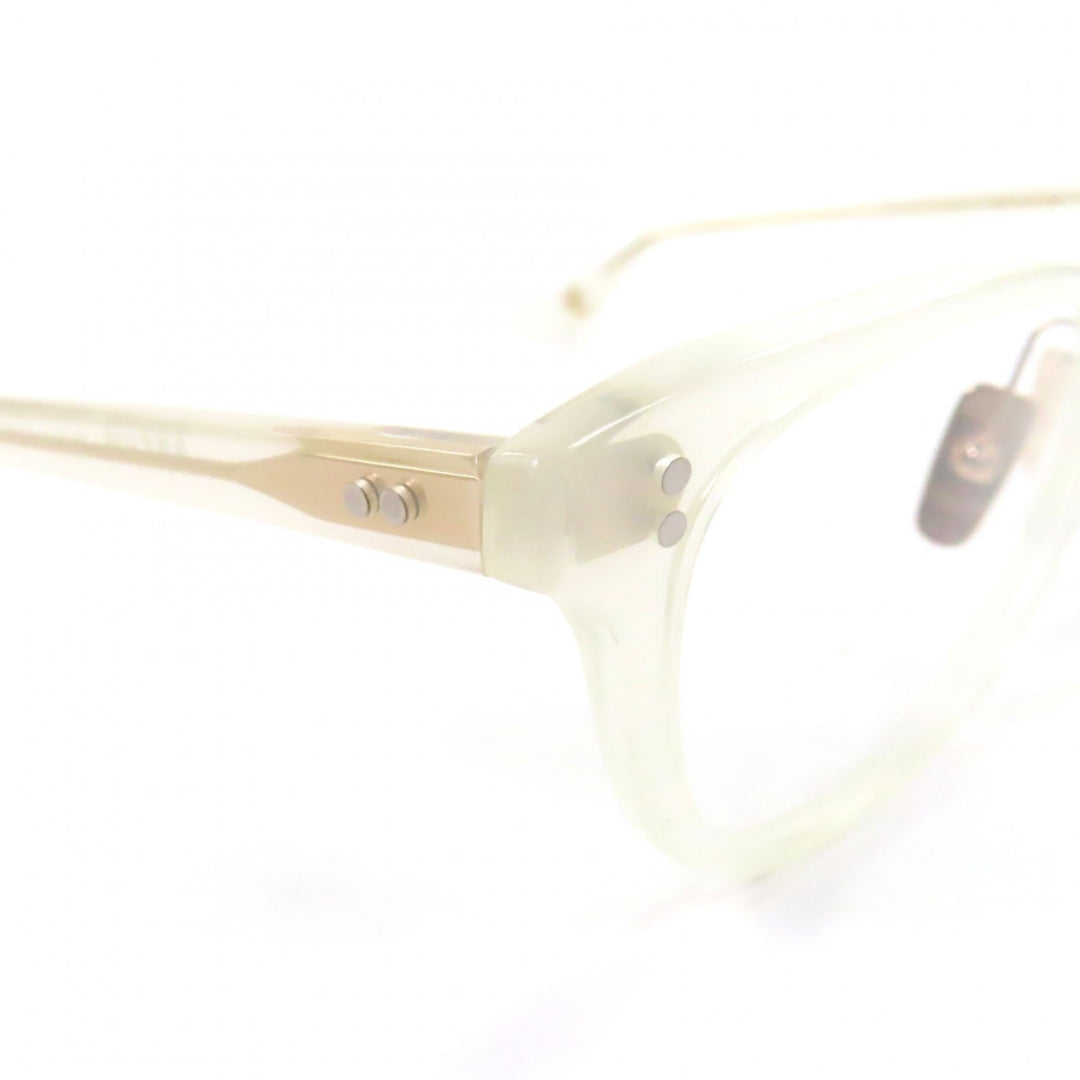 極美品▼DITA ディータ DTX714 BREHM キャッツシェイプ メガネ 眼鏡 アイウェア クリアホワイト 52□16-145 レディース 定価75900円
