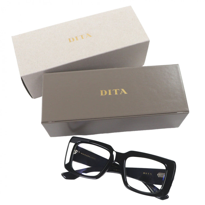 美品▼DITA ディータ DTS739-A-01AF LEVELE スクエア カラーレンズ メガネ 眼鏡 アイウェア 52□21-144 デモレンズ 箱付き 定価81400円　