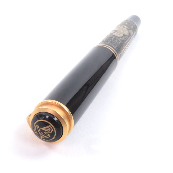 美品□PERIKAN ペリカン M700 トレド GP×レジン ペン先18K Mニブ 最初期型 キャップ 万年筆 ブラック ゴールド グレー ケース付 メンズ