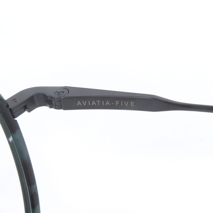 未使用品□DITA ディータ DTX454 AVIATIA-FIVE メガネ 眼鏡 アイウェア ブラック クリアブルー 50□20-140 デモレンズ 定価96800円