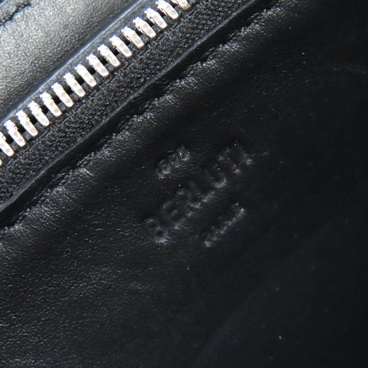 良品△BERLUTI ベルルッティ 2022年製 イタウバ カリグラフィ ラウンドファスナー レザー ロングウォレット 長財布 現行品 定価203500円