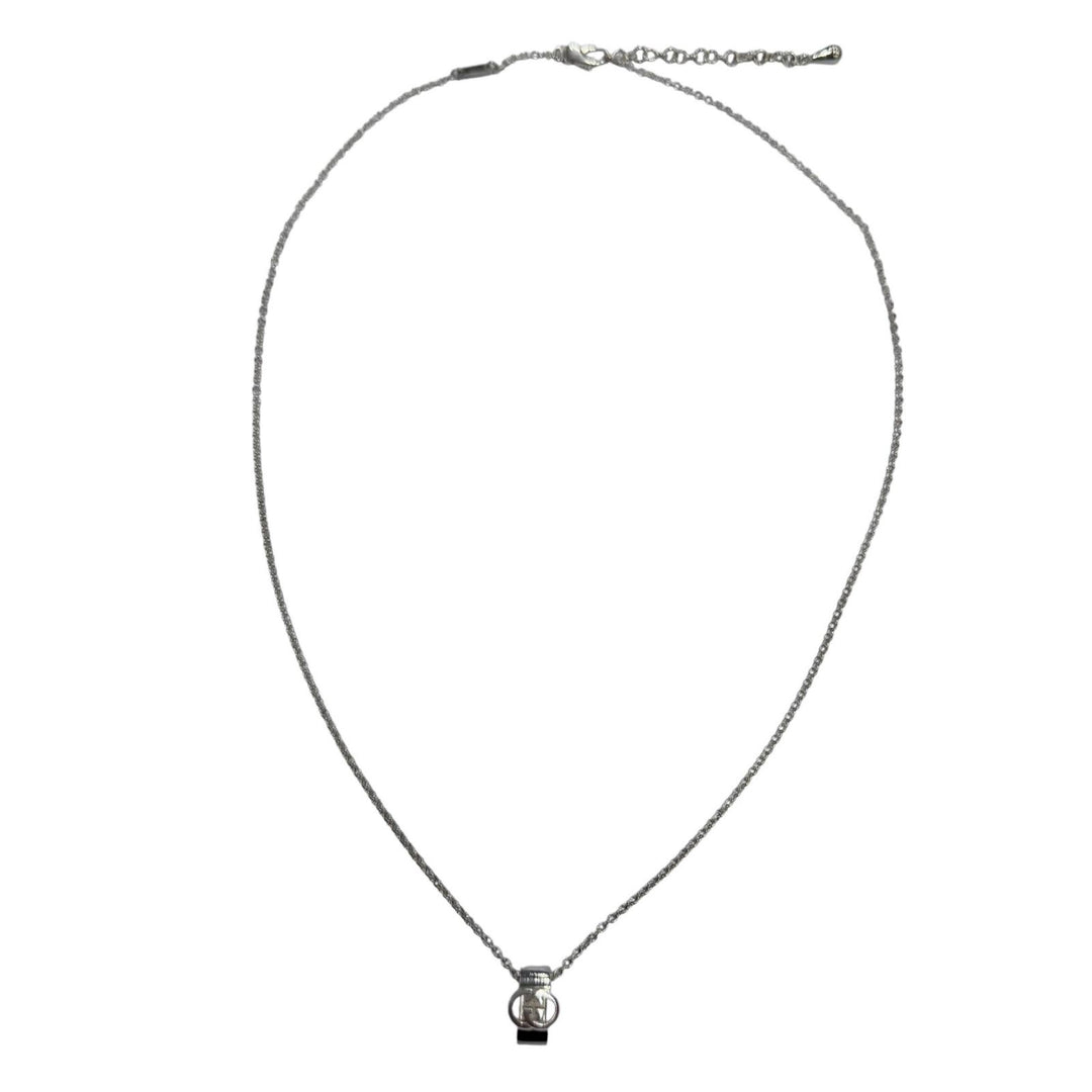 美品☆GUCCI グッチ 818927 インターロッキングG ペンダント ネックレス AG925 現行品 シルバー 伊製 重量11.0g 定価73700円 箱・保袋付