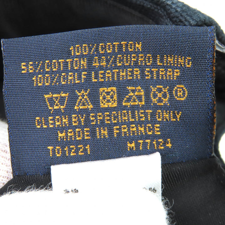 良品△LOUIS VUITTON ルイヴィトン 2021年製 M77124 キャップ･アエログラム コットン100% ベースボールキャップ 帽子 ブラック M 正規品
