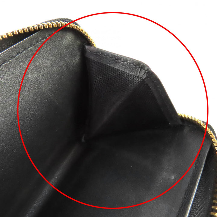良品△Christian Dior クリスチャンディオール S5032UWHC カナージュ Dior Caro Scarlet レザー ウォレット 二つ折り財布 定価120000円