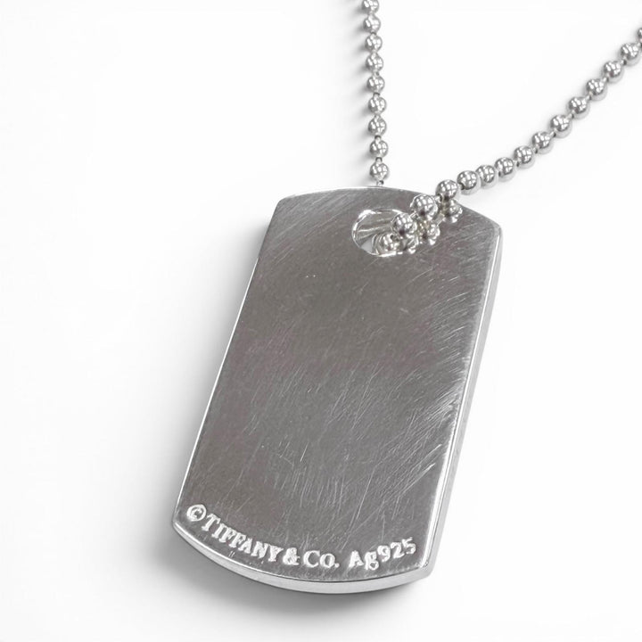 極美品▼TIFFANY&amp;Co. ティファニー メイカーズ IDタグペンダント AG925 現行品 ネックレス シルバー 総重量24.0g 定価118800円 箱・袋付