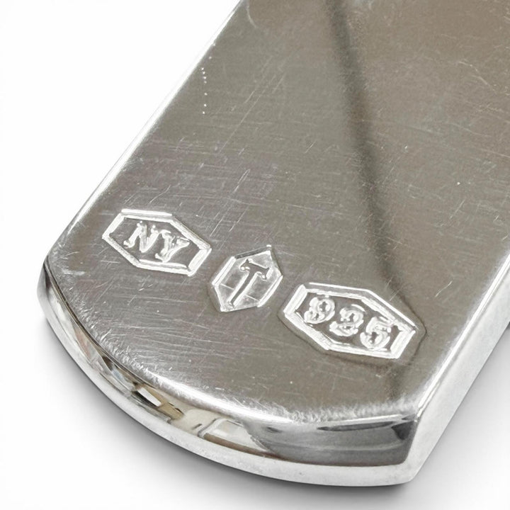 極美品▼TIFFANY&amp;Co. ティファニー メイカーズ IDタグペンダント AG925 現行品 ネックレス シルバー 総重量24.0g 定価118800円 箱・袋付
