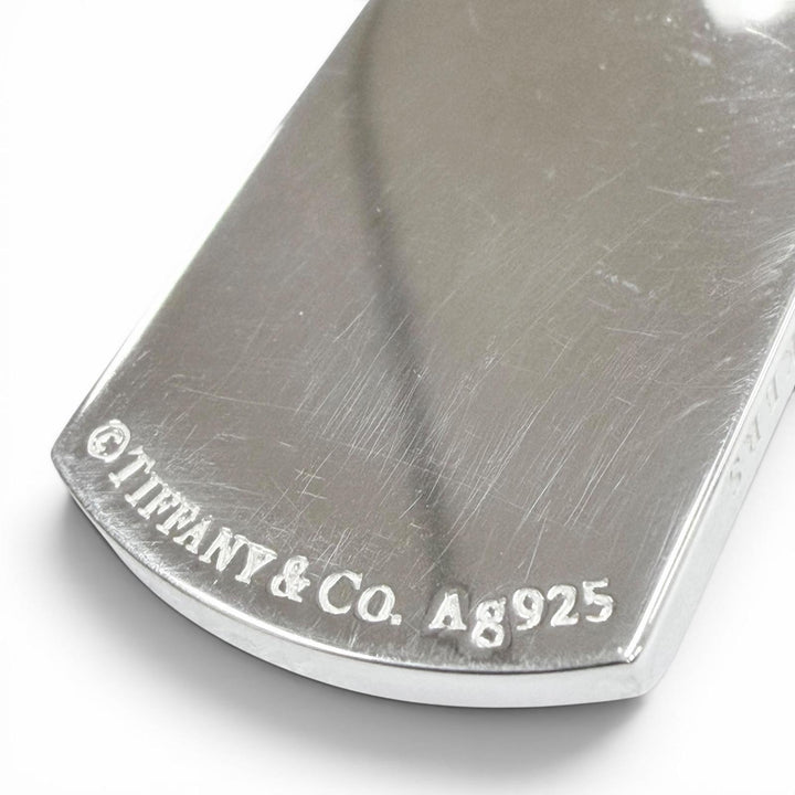 極美品▼TIFFANY&amp;Co. ティファニー メイカーズ IDタグペンダント AG925 現行品 ネックレス シルバー 総重量24.0g 定価118800円 箱・袋付