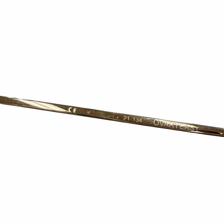 美品▼CHROME HEARTS クロムハーツ OVARYEASY 925 フローラルテンプル ラウンド グラデーションレンズ サングラス 白 総重量28.93g
