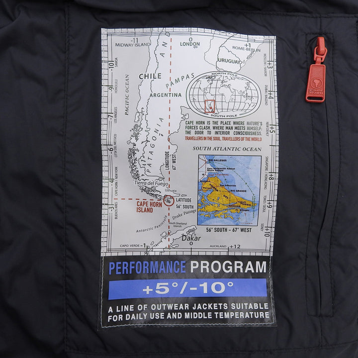 美品▲CAPE HORN ケープホーン anachena アナチェナ ダブルジップ スタンドカラー ダウンベスト ダークネイビー 42 正規品 レディース