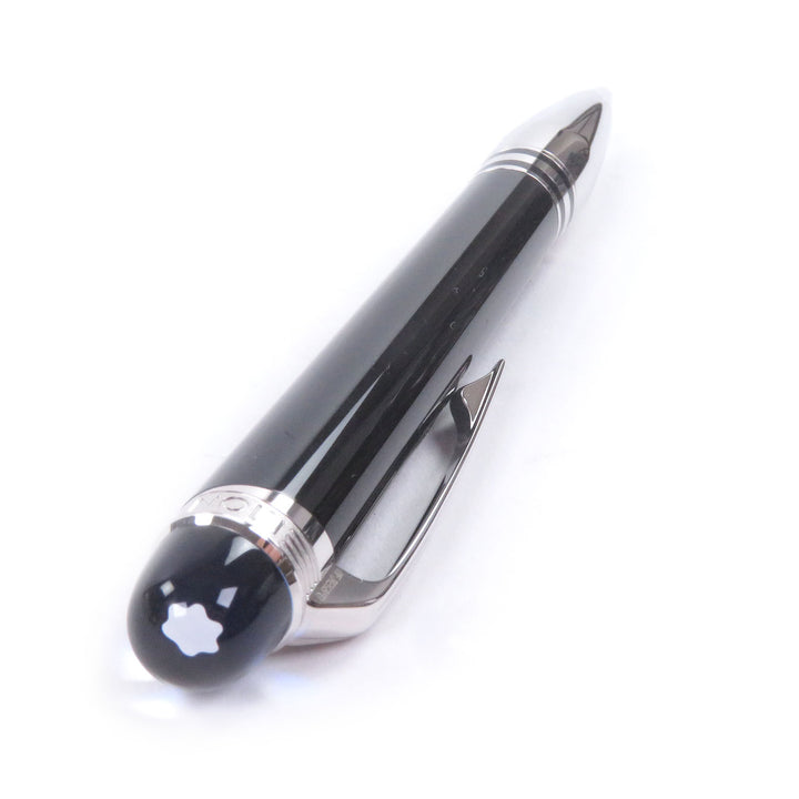 極美品□MONTBLANC スターウォーカー ドゥエ プレシャスレジン ブルードーム 新型 現行品 ボールペン ブラック シルバー ドイツ製 筆記OK