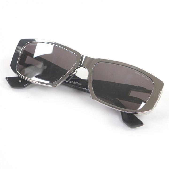 極美品□DITA ディータ DTS435 ZIRITH 限定品 132/500 サングラス シルバー クリアブラック 60□16-147 デモレンズ 日本製 定価142200円