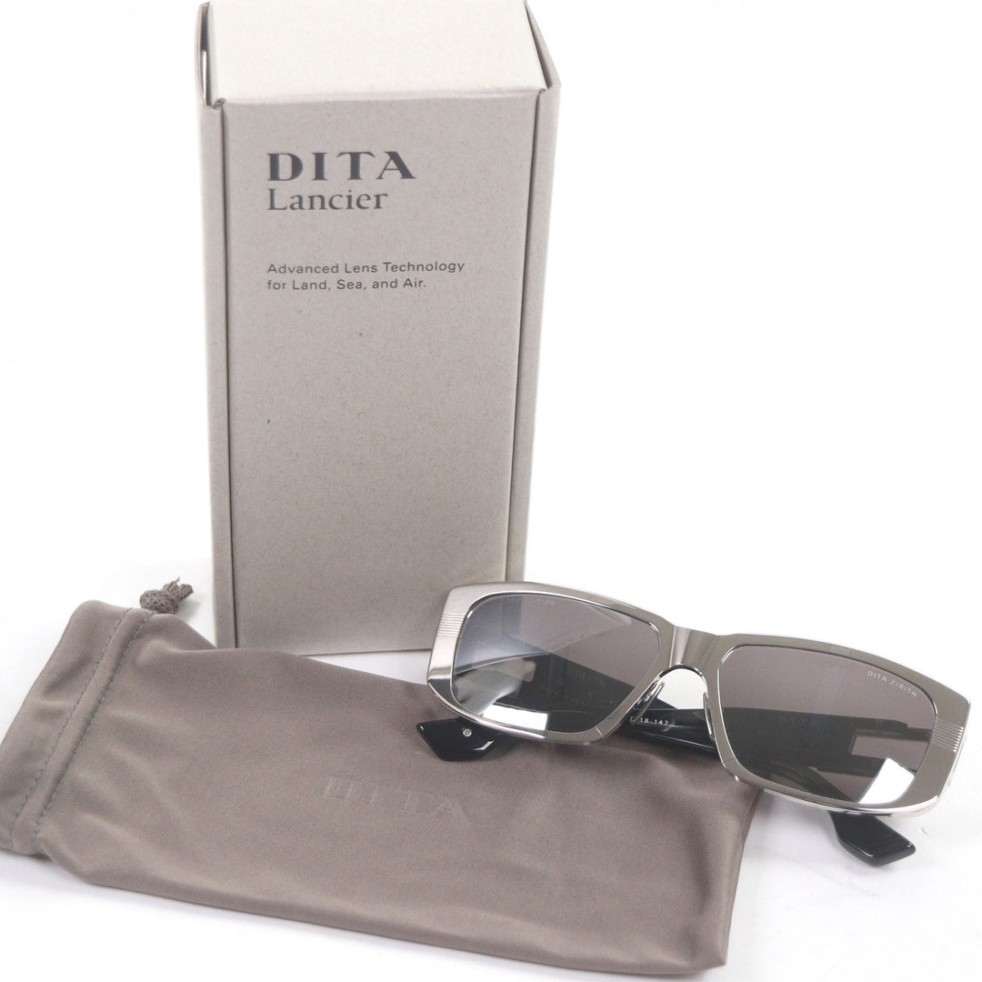極美品□DITA ディータ DTS435 ZIRITH 限定品 132/500 サングラス シルバー クリアブラック 60□16-147 デモレンズ 日本製 定価142200円