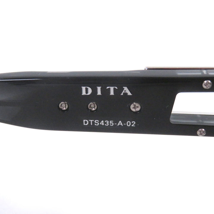 極美品□DITA ディータ DTS435 ZIRITH 限定品 132/500 サングラス シルバー クリアブラック 60□16-147 デモレンズ 日本製 定価142200円