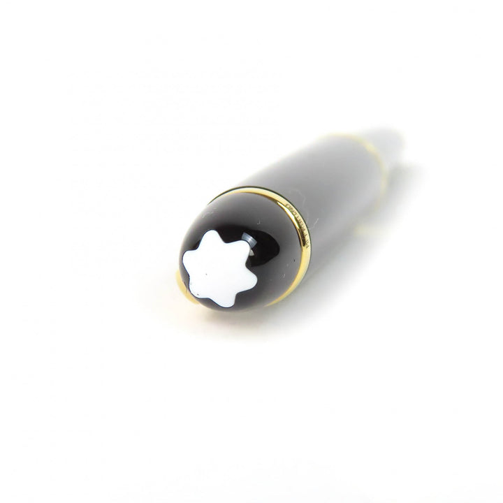 未使用品△MONTBLANC モンブラン マイスターシュテュック 145 ペン先14K Fニブ 万年筆 ブラック ゴールド 箱・保存袋付 ドイツ製 メンズ