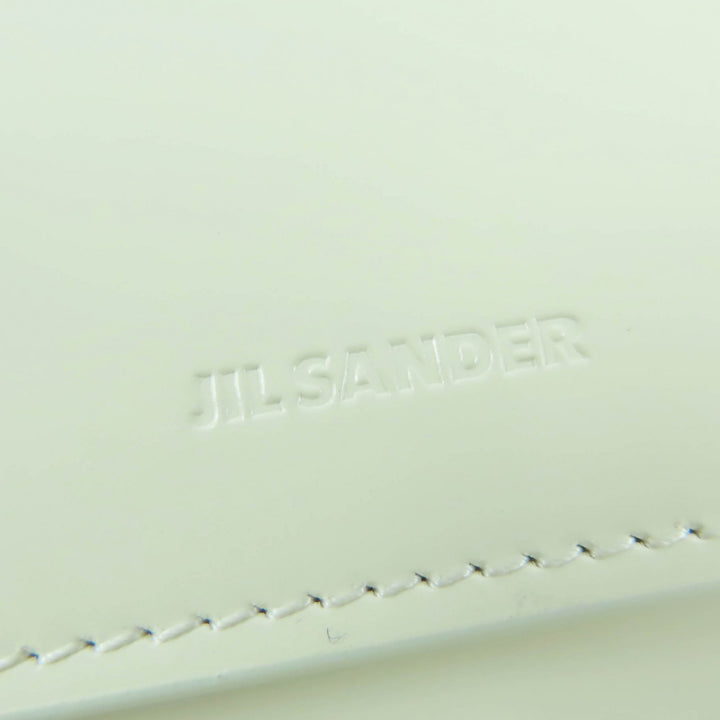 未使用品☆JIL SANDER ジルサンダー ロゴ入り レザー ロングウォレット 長財布 ホワイト 保存袋付き イタリア製 レディース