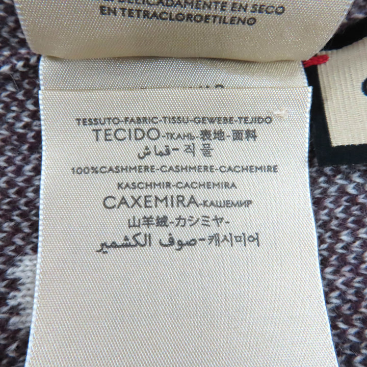 未使用品◇GUCCI グッチ 676827 ジャンボGG カシミア100％ ニットキャップ ニットキャップ ボルドー系 M/58 イタリア製 正規品 メンズ