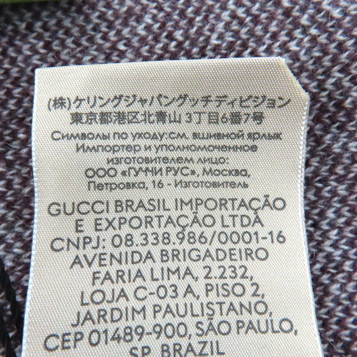 未使用品◇GUCCI グッチ 676827 ジャンボGG カシミア100％ ニットキャップ ニットキャップ ボルドー系 M/58 イタリア製 正規品 メンズ