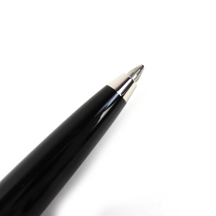 極美品△Cartier カルティエ ST180121 ディアボロ ドゥ カルティエ ロゴタイプ デコール ツイスト式 ボールペン ブラック 筆記確認済み