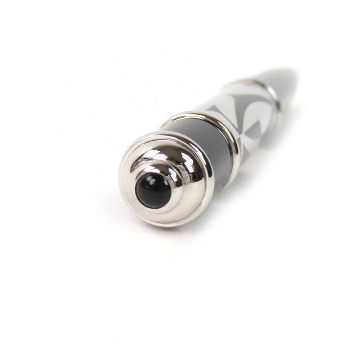極美品△Cartier カルティエ ST180121 ディアボロ ドゥ カルティエ ロゴタイプ デコール ツイスト式 ボールペン ブラック 筆記確認済み