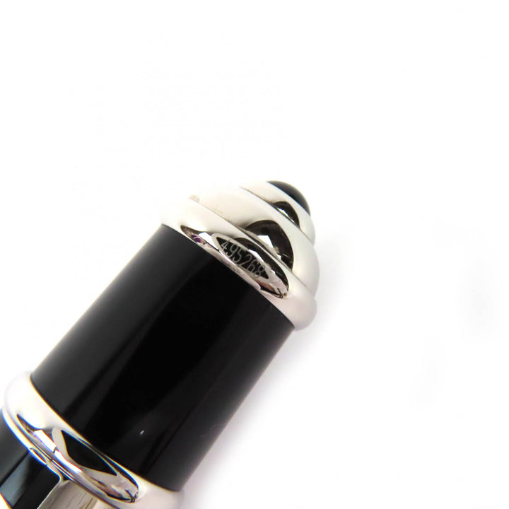 極美品△Cartier カルティエ ST180121 ディアボロ ドゥ カルティエ ロゴタイプ デコール ツイスト式 ボールペン ブラック 筆記確認済み