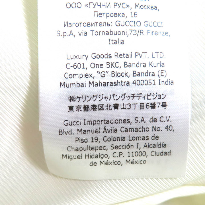 極美品◇GUCCI グッチ 652040 ウール混 チェック柄 金ボタン付 ツイード ベスト ホワイト 40 ハンガー付き イタリア製 正規品 レディース