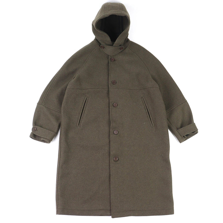 美品△OUR LEGACY アワーレガシー M4221DDO DUFFEL MOSS GREEN ABBEY MELTON ウール メルトン ダッフルコート モスグリーン 46 正規品