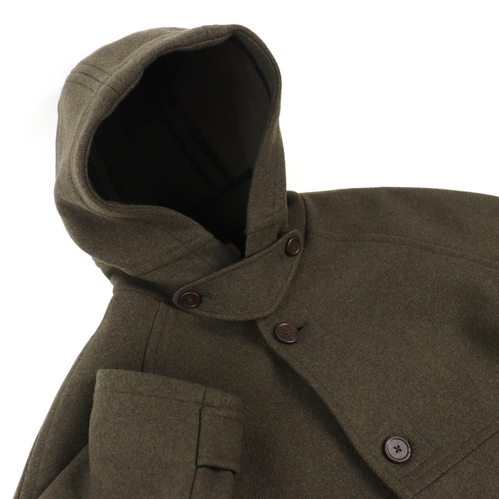 美品△OUR LEGACY アワーレガシー M4221DDO DUFFEL MOSS GREEN ABBEY MELTON ウール メルトン ダッフルコート モスグリーン 46 正規品