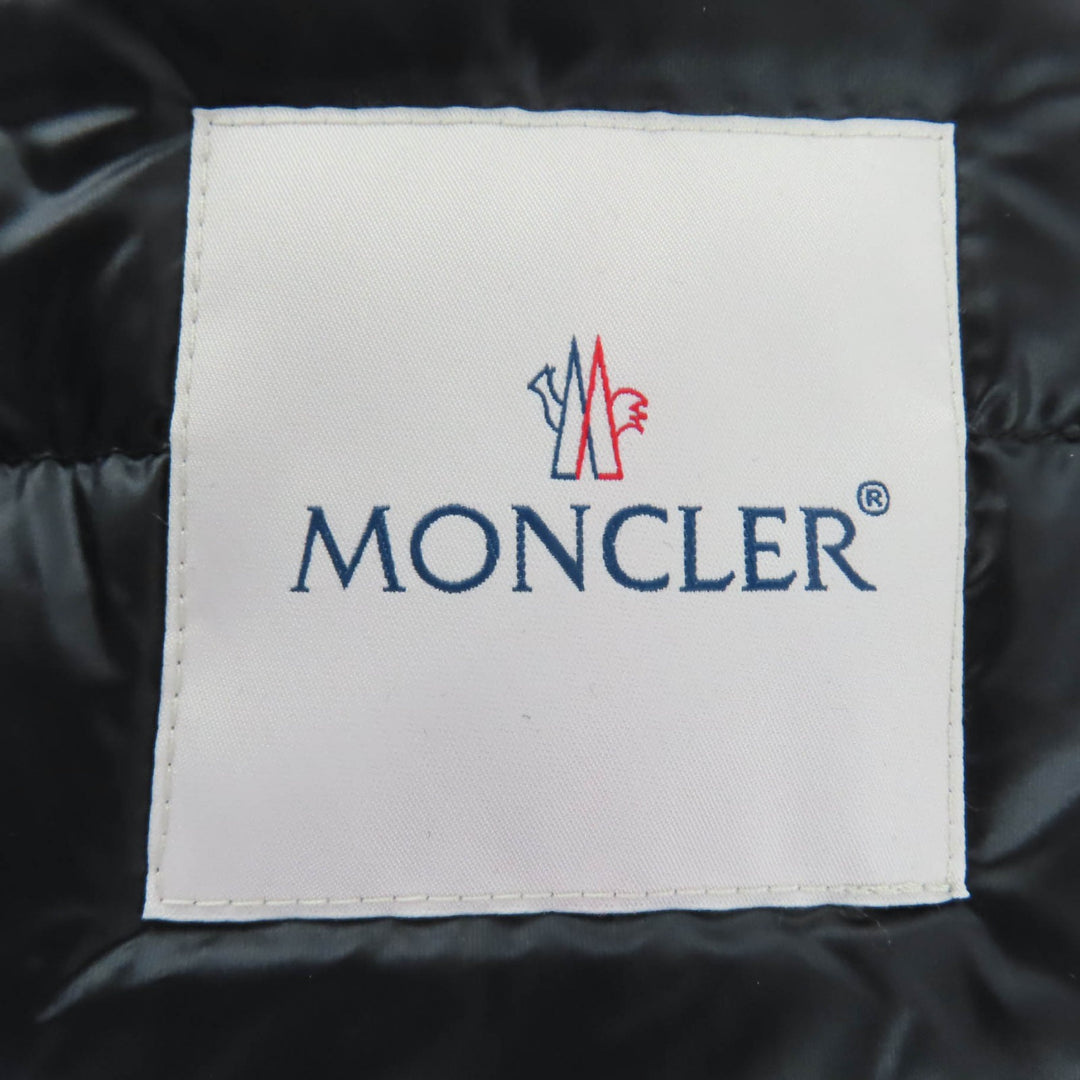 未使用品☆MONCLER モンクレール 2024年製 SEDAN ロゴワッペン・フード・ベルト付 ZIP UP ダウンコート ブラック 0 正規品 レディース