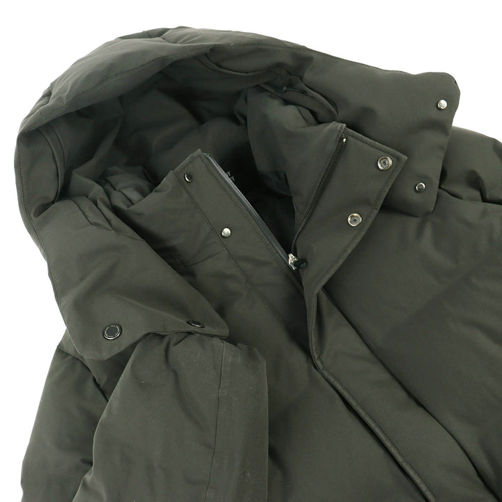 良品△DESCENTE ALLTERRAIN MIZUSAWA DOWN デサントオルテライン 水沢ダウン DOR-G9086W フード付き ダウンジャケット グレー M 正規品