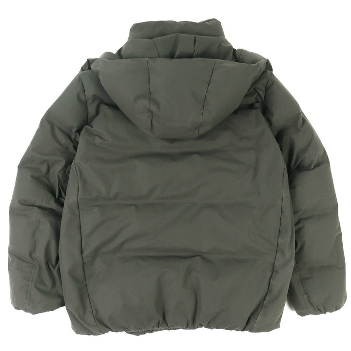 良品△DESCENTE ALLTERRAIN MIZUSAWA DOWN デサントオルテライン 水沢ダウン DOR-G9086W フード付き ダウンジャケット グレー M 正規品